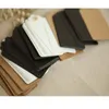 Kraft Gift Tags Sacloped Edge Wedding Party Paper Carte Paper Tag Festival Remarque DIY Blank Price Label Hang Tag 50pcs / Lot avec corde 5m