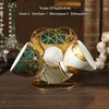 Café de café con porcelana de huesos de lujo en oro Tea de porcelana Taza Taza de cerámica Taza de azúcar Camina de leche Camina de leche