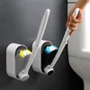 24PCS Disposable Toilet Bowl Cleaners Refills No Dead Corner Brush Holder Storage Caddy Cleaning Refills Bathroom Accessories