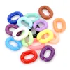 50pcs/Los 24x18mm gemischte Farbe Acryl verdrehte Ketten zusammengebaute Teile Perlen für Schmuck Herstellung von DIY -Armband -Halskettenzubehör
