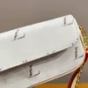 Luxury Designer Women Small Shoulder Bag Tote High Quality New Classic Lady White Genuine Leather Flap Crossbody Bag French Brand Two shoulder strap Fashion Handbag