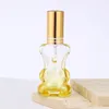 Bouteilles de rangement ours en forme de parfum rechargeable bouteille haut de gamme haut de gamme de 15 ml de verre en verre de luxe atomiseur