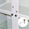10pcs Glass Door Retainer Clips Plastic Glass Panel Retainer Clips Mirror Clips With Screws For Cabinet Door