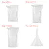 Food Grade Material Spout Pouch Travel Container Juice Stockpile Stand-up Wine Milk Coffee Liquid Flask Storage Bag With Funnel