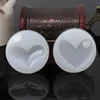 A forma di cuore a forma di gioiello stampo silicone silicone resina resina fusione a pendente stampo di cristallo stampo per stampo di cristallo che produce goccia