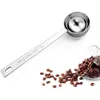 コーヒー測定スクープ大さじ1ハンドルデザートミルクパウダーフルーツセット用の長いハンドルステンレス鋼スプーン240410