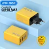 120W USB C ŞARKILARI 4 bağlantı noktası Tip C Hızlı Duvar Şarj Cihazı Güç Adaptörü MacBook Pro/Air iPad iPhone15/14/13/11 ile uyumlu PAKET HP ASUS LENOVO GALAXY S23/S24 Paketleme ile