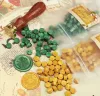 100pcs/Los Vintage Dichtungswachs Tablette Pille Perlen Körnchen/Getreide/Streifenstöcke für Umschlag Hochzeitswachs Seehgel Ancient Sealing Wachs