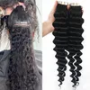 Ruban à onde profonde dans les extensions de cheveux humains malaisiens remy coiffure cutanée adhésive ruban invisible dans les cheveux 40 morceaux