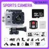 Kameror Action CameraSwirelessRemote Control 4K Waterproof WiFi Timelapse ShootingTrail amera Go Pro Submersible Camera för motorcykel