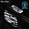 West Biking Bicycle voorzak Doube Side Refective Bike Tube Buis Bicycle Bag Mobiele telefoon Touchscreen Waterdichte fietszakken