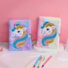 Notebooks Notebook Lock Adorable Dairy Lockable Diary Unicorn Student Stationery Girl Plush Cartoon Noteward Notebook