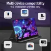 Мониторы Waiwei 16 -дюймовый 1080p Portable Monitor 144 Гц игровой монитор для Xbox PS4 PS5 Switch ноутбук MacBook Samsung Phone USB Тип C 15.6