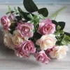 50 pezzi di fiori artificiali sposa sposa bouquet decorazioni da festa in schiuma rosa teste di rosa fiore decorazioni artificiali all'ingrosso