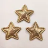 100pcs 2,5 cm de paillette star acolchoado apliques para roupas de costura de roupas decoração de arco de cabelo diy