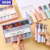 Jikun 6pcs/set di evidenziatori kawaii penna di grande capacità marcatori fluorescenti marcatori di articoli di cartoleria scolastico