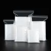 TETP 100pcs sacche di plastica a zip trasparente a cibi reclosabili imballaggi in stoffa di viaggio per casa sigillare varie dimensioni di varie dimensioni