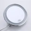 Gold LED Bathroom Makeup Mirrors Modern Equipped LED Makeup Mirror Wall Mounted Home Hotel Magnifying LED Bathroom Mirrors