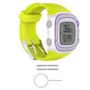 Guarda la fascia per Garmin Forerunner 10 15 GPS Sports Watch Silicone Small Bracciale cinturino di grande sostituzione