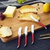 6.25'' 4pcs Laguiole Rainbow Butter Knife Cheese Dessert Spreaders Cream Knifes Dessert Tools Toast Breakfast Kitchen Utensils