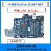 Lad802p da placa -mãe, para Dell Inspiron 15 5567 5767 Laptop Placa -mãe CN057K0H 0DG5G3, com I3 i5 i7 cpu.100% totalmente testado
