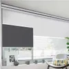 Tipiace-Motorized Double Layers Day and Night Roller Blinds, Window Shades with Valance, Rechargeable Motor, Customized Size