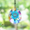 HD 76 mm kryształowe okno wiszące Prisms Suncatcher Glass Drop Wiselant żyrandol lampa pryzmaty ornament