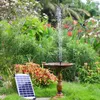 AISITIN 5.5W Solar Fountain Pump Built-in 1500mAh Battery Solar Water Pump Floating Fountain with 6 Nozzles, for Bird Bath,etc.