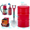 Axspeed 5pcs Auto RC Decorazioni simulate Set Olio Drum Mini pala Bottiglia di azoto Extinguisher per 1/10 RC Crawler Tools