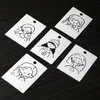 20pcs/lote Multi Patterns Brincos Cartão 5x7cm 350gsm Pragem de orelha de papel Exibir cartões de embalagem de jóias podem ser personalizados