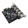 Karty NOWOŚĆ 5/7 Port USB 3.0 PCI Express Karta karty PCIE X1 do USB3.2 Gen1 5GB 19pin Header SATA/4pin Power NEC D720201 Chip Chip