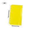 6pcs A6 PVC Budget Binder coloré 6 trous Sac à glissière en feuille de feuille Sac à fichier imperméable pour les documents de bureau accessoires