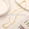 Partihandel Womens Designer Halsband Diamond Letter Heart Pendant Märke smycken Choker 18K Guld rostfritt stål Neckkedja Bröllopsfest gåvor Tillbehör