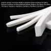 1/2/3/5 Meter White Square Silicone Sponge Strip Silicone Foamed Rubber Doors Windows Gasket Trim Seal 2x4mm-12x12mm