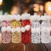 Christmas Wine Decorations for Home Sequin Cloth Wine Bottle Cover Snowman Stocking Gift Holders Xmas Navidad Decor New Year