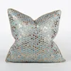 Pillow Light Luxury Jacquard Cover High Grade Embroidery Mosaic Geometric Decorative Pillows Home Sofa Bed Backrest Pillowcase