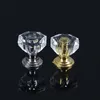 10pcs Diamond Shape Crystal Glass Boutons et poignées Dather Drawer Cabinet Cabinet Cabinet Handle Handle Handle