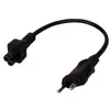 2pin maschio Plug al cavo adattatore IEC 320 C5 per alimentazione per notebook, cavo adattatore di alimentazione UE