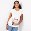 Oczekując małą dyniową ciążową koszulę Zabawne Halloween matka mama będzie tshirts w ciążę baby shower