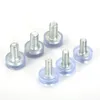 10 Pcs Clear Transparent Furniture Table Chair Sofa Leg Feet M6 M8 Thread Adjustable Leveler Glide Slide Pad Base Diameter 18mm