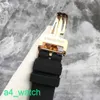 Grestest AP Wrist Watch Royal Oak Series 15500 ou mostrador preto com alça de borracha relógio de ouro 18k Máquinas automáticas de ouro rosa