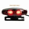 Lúvias elétricas de 36/48V/60V do farol de lâmpadas traseiras de alerta traseira LED Night Spotlight Cycling Cycling Ebike