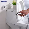 Tuvalet Banyo Elde Tutulan Bide Sprey Bezi Duş Püskürtücü Set Akış Abs Kontrol Taşınabilir Shattaf Jet Duş Kiti Siyah/Krom