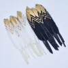 50pcs/lot Gold Duck Feather Goose Feathers for Craft