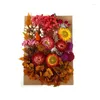 Dekorativa blommor färgglada torkade för ljus som gör 10 färger doftljushängen evenemang och festtillbehör