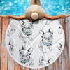 Animal Bulldog Badhandtuch Badezimmer Mikrofasertuch im Freien Fahrt Schwimmen Schnell trockenes Strandtuch