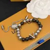 Ketenontwerper boetiek magnetische kraal armband hoogwaardige liefde cadeau voor dames romantische mode sieraden accessoires trouwfeest wv0w