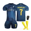 Soccer sets / Tracksuits 2324 Al-Nassr FC Stadium Home Football Jersey C luo No. 7 10 Mane Away Children's Sports Sports