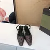 Scarpe eleganti slingback con tacchi alti allacciati su scarpe da taglio poco profonde sandali medio tallone mesh con cristalli scarpe stampata scintillanti cinghia caviglia da donna sandali