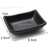 Sauce Flavor Black Dip Bowl Japanese Plastic Sushi Saucer Dessert Ice Cream Snacks Nuts Bite Sugar Holder Food Serving Tray